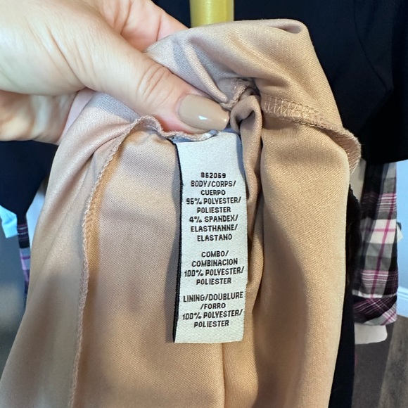 JS Collection Stripe Mesh Fit and Flare Dress - Picture 5 of 5